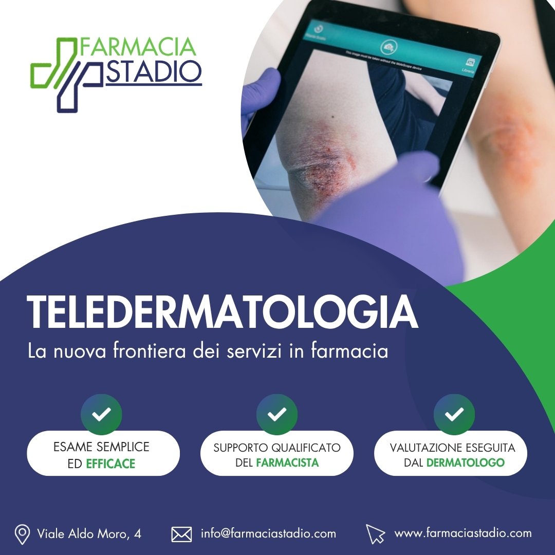Teledermatologia in farmacia con valutazione del dermatologo